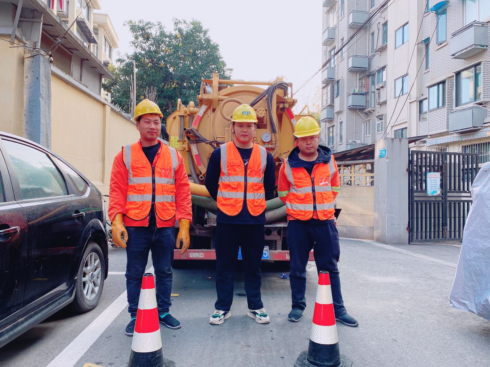 冶山南京某小区管道清淤检测施工